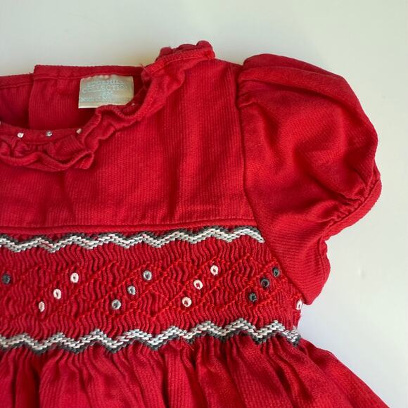Edgehill Collection Smocked Red Dress & Bloomers 18 Months - Picture 5 of 15